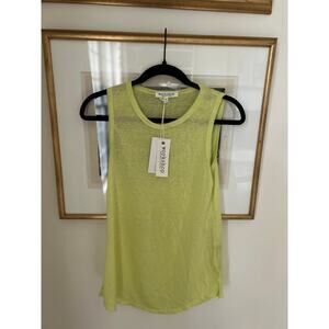 Workshop Republic Clothing Women's Top Sleeveless Modal Size S Lime green NWT